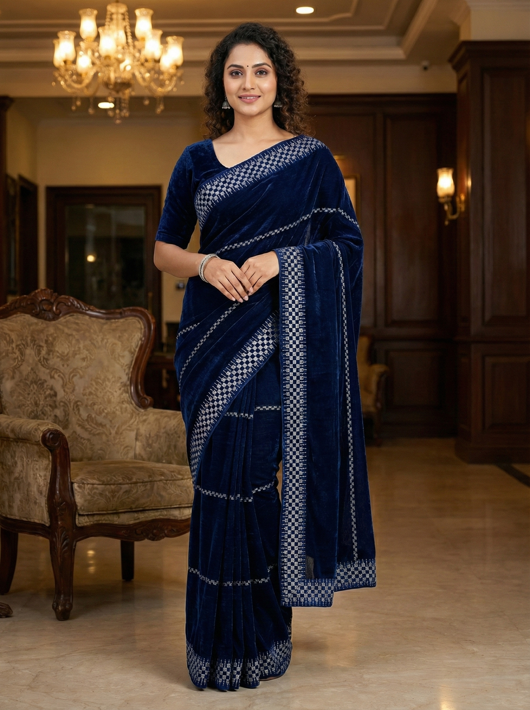 Royal Bloom Party Wear Saree