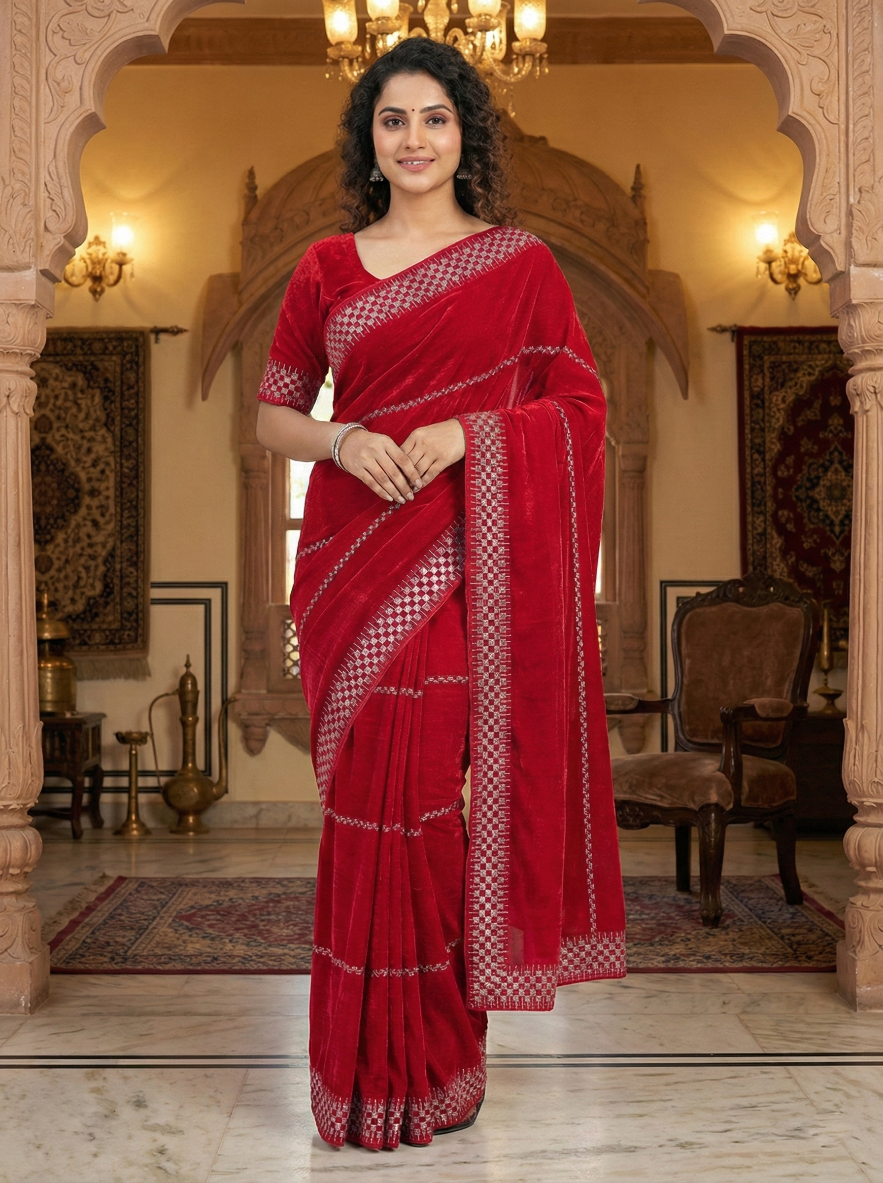 Royal Bloom Party Wear Saree