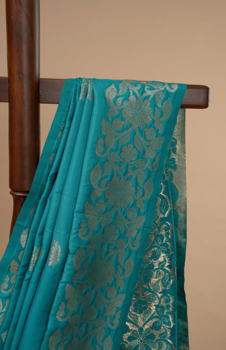 Sugandhika Phoolzari Peacock Blue